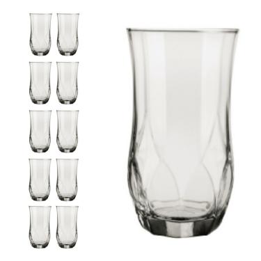 Imagem de Jogo 10 Copos Ópera Duravel 360ml Redondo Transparente Nadir