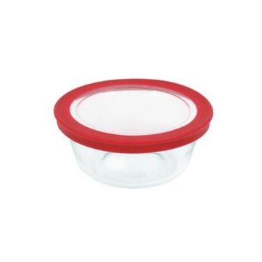 Imagem de Fôrma Redonda Pequena 600mL c/ Tampa Plástica Marinex GD16312011N