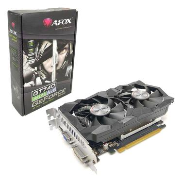 Imagem de Placa de Vídeo Afox GeForce GT 740, 4GB, GDDR5, 128 Bits, Dual Fan, HDMI/DVI/VGA - AF740-4096D5H2-V2