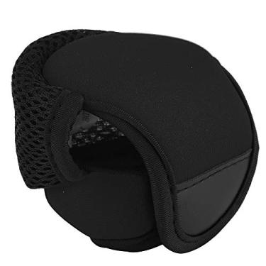 Imagem de Capas de carretel de pesca,neoprene nylon imperme¨¢vel respir¨¢vel baitcasting estojos de saco de carretel de pesca Protetor de roda de peixe para varas de fiar(Black), Bolsa carretel de pesca par