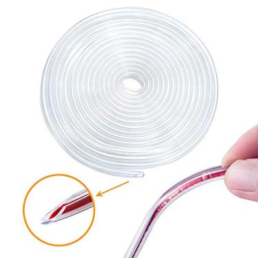 Imagem de Eytool Protetores de borda de porta de carro transparentes, protetor de vedação de acabamento de borda de borracha com proteção de carro em forma de U protetor de borda de porta adequado para a