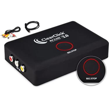 Imagem de ClearClick Conversor e gravador AV para HD 2.0 (segunda geração) - Adaptador AV RCA para HDMI para converter e gravar vídeo - para VCR, VHS, DVD, filmadora, Hi8, jogos para TV