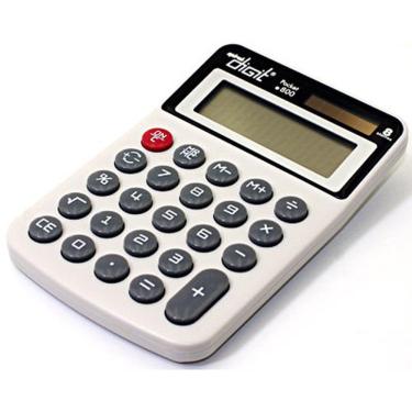 Imagem de Calculadora de bolso (bat solar 8 dígitos) cinza 800 Spiral Digit cx 1 un