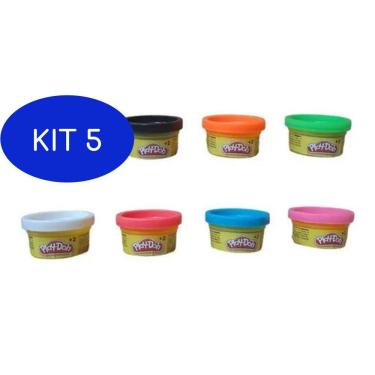 Imagem de Kit 5 Massinha De Modelar Com 8 Mini Potes 28G Play-Doh -