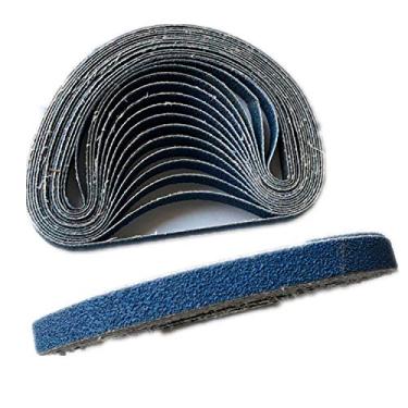 Imagem de 10pcs 330 * 10 457 * 13 520 * 20 Correias de lixa abrasivas para lixadeira de cinto de ar lixadeira de óxido de alumínio moedor de metal grão de moagem 40 60 80 120,60,330x10mm