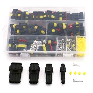 Imagem de UTSAUTO 274 peças à prova d 'água carro motocicleta auto elétrico conector kit de plugue terminal variedade 1 2 3 4 pinos maneira