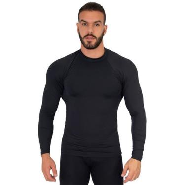 Imagem de Blusa Térmicas Masculina Longa Segunda Pele Proteção Uv - Bella Fiore