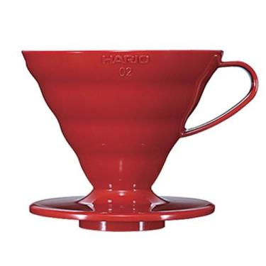 Imagem de Coador De Café Hario V-60 02 Acrílico Vermelho