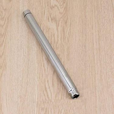 Imagem de 1pcs 6" 8" Tubo 10" 12" Tubo de extensão do chuveiro cromado de aço inoxidável portátil, banheiro do braço de chuveiro ajustável, 10in (25cm)