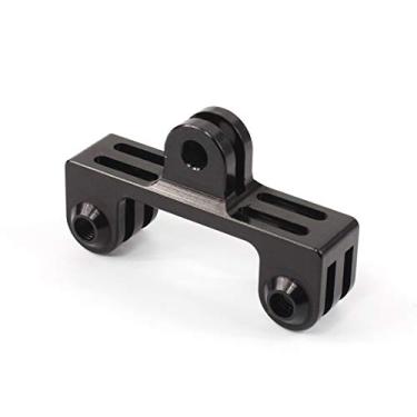 Imagem de Adaptador duplo de alumínio para GoPro Hero 9/8/7/(2018)/6/5/4 preto, Hero 3+, DJI Osmo Action, AKASO/Campark/YI Action Camera