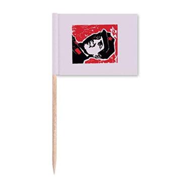 Imagem de Sinalizadores de palito de propaganda vermelho para jovens chineses decoração de festa