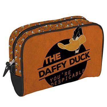 Imagem de NECESSAIRE PU LOONEY DAFFY DUCK DESPICABLE FD LARANJA