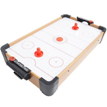 Imagem de Mini Mesa Air Aero Game Hockey 57x30 Infantil 2 Discos 2 Rebatedores Portátil Brinqway BW-114