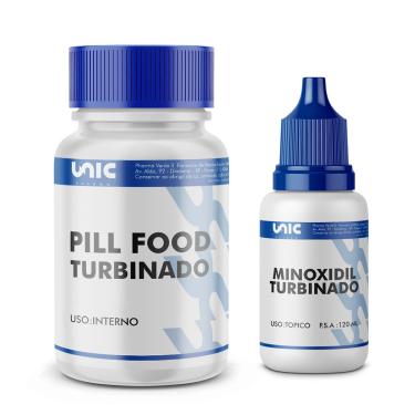 Imagem de Pill food turbinado e Minoxidil turbinado 120ml