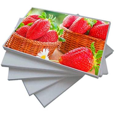 Imagem de Papel Fotográfico A3 297mm x 420mm 180g Glossy Branco Brilhante Resistente àÁgua / 100 Folhas