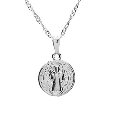 Imagem de Colar São Bento 13mm - Sunshine Cristais Cor:Prata