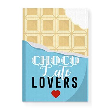 Imagem de Arte Maníacos Quadro Decorativo em Tela Canvas Choco Lovers Mordido Azul - 23x16,25cm