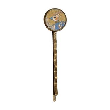 Imagem de Flower Golden Faisão Ukiyo-e Folhas Retro Metal Hair Bobby Pin Headwear