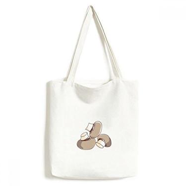 Imagem de Mushroom Line Ilustration Realstic Bolsa sacola de compras bolsa casual bolsa de mão