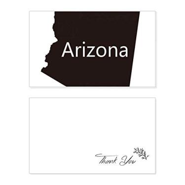 Imagem de Mapa dos Estados Unidos da América do Arizona, cartão de agradecimento, aniversário, saudação, casamento, agradecimento