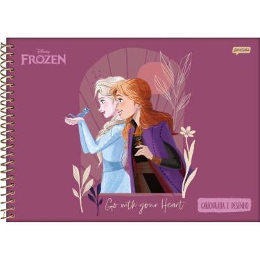 Imagem de Caderno De Desenho Frozen 2023 Espiral 80Fls - Jandaia