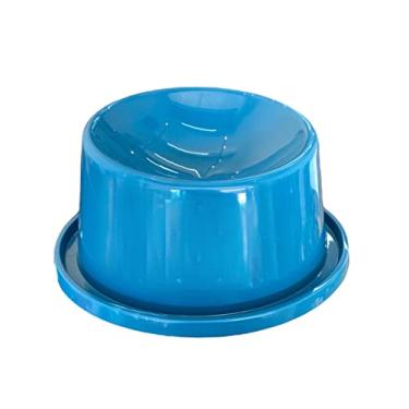 Imagem de MY PET BRASIL - Comedouro Alto para Gatos, Comedouro Elevado, Contribui na Boa Postura, Ergonômico e Anti-Formiga, Cor: Azul