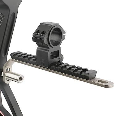 Imagem de AMEYXGS Suporte de lanterna de arco e flecha, suporte para mira a laser, suporte de lanterna de liga de alumínio adequado para arcos, caça e pesca com arco