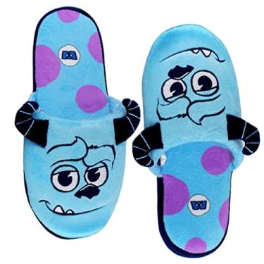 Imagem de Sullivan Pantufa Chinelo De Quarto Adulto Azul Unissex Oficial Disney Monstros S.A Pixar Tamanho:P;Cor:Azul