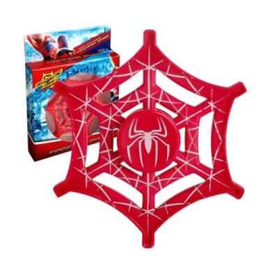 Imagem de Hand Spinner Giratório Homem Aranha Teia Vermelha Fidget Toy - Mega Bl