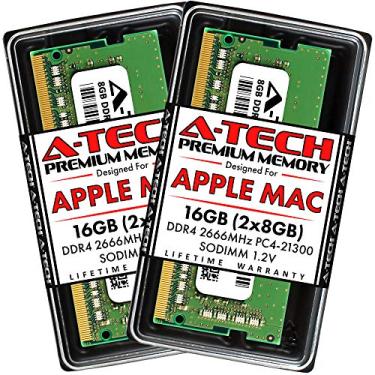 Imagem de A-Tech Kit de 16 GB (2 x 8 GB) RAM para Apple iMac e Mac Mini (2018, 2019 e 2020) | DDR4 2666 MHz SODIMM PC4-21300 / PC4-21333 Atualização de memória SO-DIMM de 260 pinos