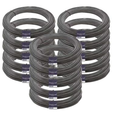 Imagem de Kit 15 Arame Recozido Liso 1 Kg BWG 18 1,24MM Rolo Tradestar