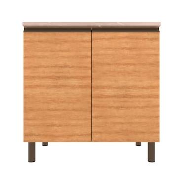 Imagem de Balcão Bartira Cristal MDP 15mm com 2 Portas e 1 Prateleira - 80,1cm de largura