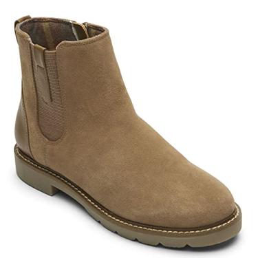 Imagem de Rockport Bota de cano curto feminina Kacey, Camurça Mocha Latte, 8.5
