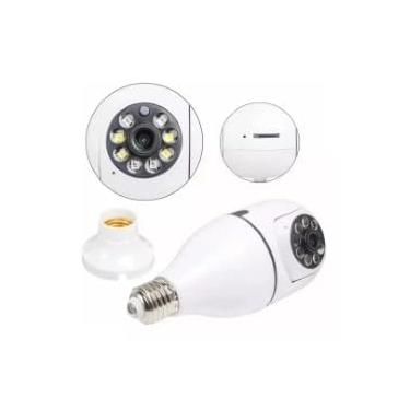 Imagem de Câmera De Segurança Lâmpada IP Wi-fi 360 Infravermelho Full HD Luz Branca Forte Resistente A Àgua IP66 Soquete E27 Detector De Movimento Com Alarme