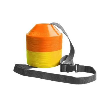 Imagem de Kwik Goal Kit de cone mini disco (pacote com 50), amarelo/laranja