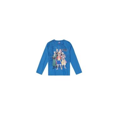 Imagem de Infantil - Camiseta One Piece Azul Claro Brandili Incolor  unissex