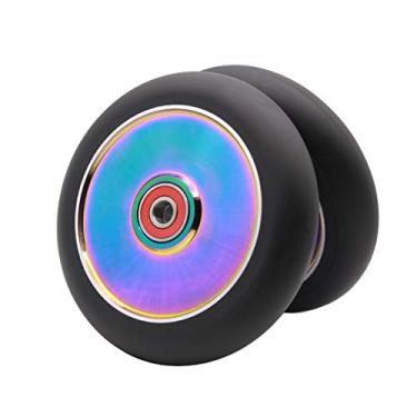 Imagem de Z-FIRST 2 peças de substituição de 120 mm Pro Scooter com rolamentos ABEC 9 aptos para scooters MGP/Razor/Lucky Pro (arco-íris)