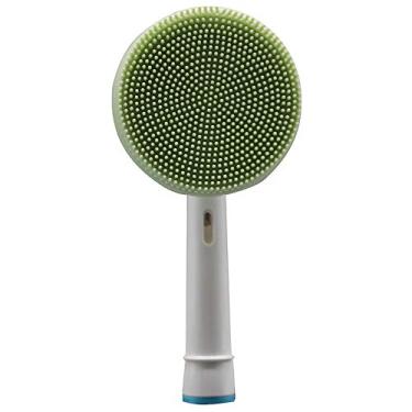 Imagem de LEZHISNUG Cabeça de substituição de escova de limpeza facial compatível com Oral b, bases de escova de dentes elétrica, escovas giratórias faciais de silicone à prova d'água para limpeza, esfoliação,