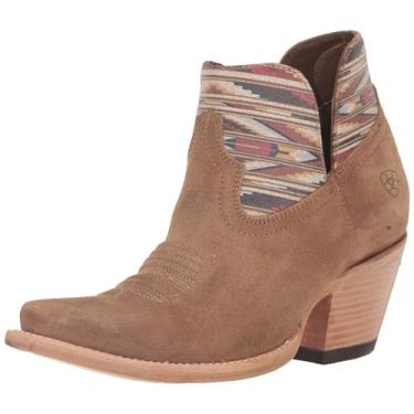 Imagem de ARIAT Bota feminina Hazel Chimayo Western, Dijon Roughout/Mostarda Santa Fé, 9.5