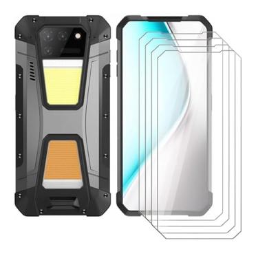 Imagem de Ikiiqii Protetor de tela para Unihertz 8849 Tank 3 (17.2 cm) (pacote com 4), dureza 9H, vidro temperado HD, antiarranhões, película protetora antiimpressões digitais para Unihertz 8849 Tank 3