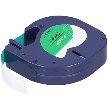 Imagem de Fita de Etiqueta, Cabo de Fita, Máquina de Etiqueta, Acessórios Dymo, Fita de Máquina de Etiquetagem de Substituição de 12 Mm, Fita Etiquetadora de (Texto preto de 12 mm sobre