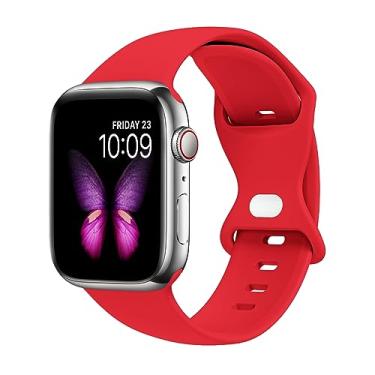 Imagem de Tighesen Pulseiras esportivas compatíveis com Apple Watch Ultra 2/Ultra SE séries 10/9/8/7/6/5/4/3/2/1 de 38 mm, 40 mm, 41 mm, 42 mm, 44 mm, 45 mm, 46 mm, 49 mm, P/M M/G para mulheres/homens,