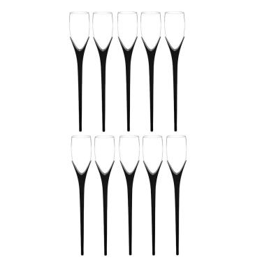 Imagem de Kit 10 Taças Beach 210ml Preta Boccatti Espumante na Areia