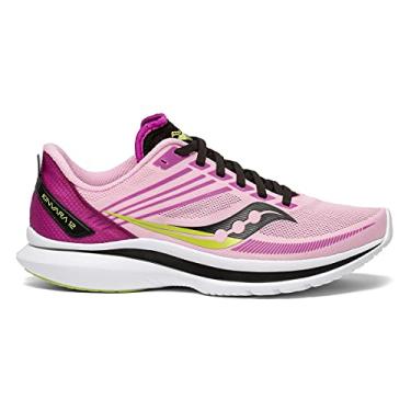Imagem de Saucony Tênis de corrida feminino Kinvara 12, Conto de fadas e Razzle, 6