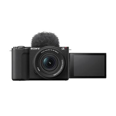 Imagem de Sony Alpha ZVE10 II - Câmera para criadores de conteúdo sem espelho com lente intercambiável APS-C - preta - com lente