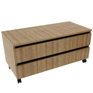 Imagem de Gabinete Para Banheiro 2 Gavetas BN3603 Amendoa Tecno Mobili