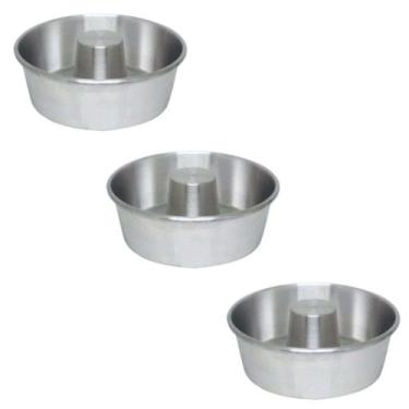 Imagem de Kit 03 Formas de Torta Suiça 13,0X6,0X14,7 cm - Alumínio Roldan