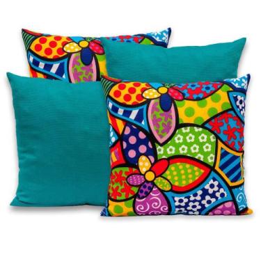 Imagem de Kit 4 Capas de Almofada com Zíper Gorgurinho 40x40cm - RAFALORO, ROMER