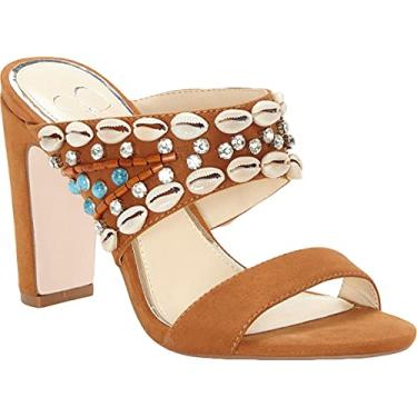 Imagem de Jessica Simpson Sandália feminina Ambelle Slid com salto, Marrom artesão, 6