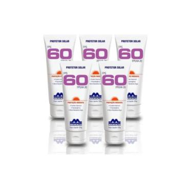Imagem de KIT 5 Protetores Solares Fps 60 Bisnaga 120g Mavaro